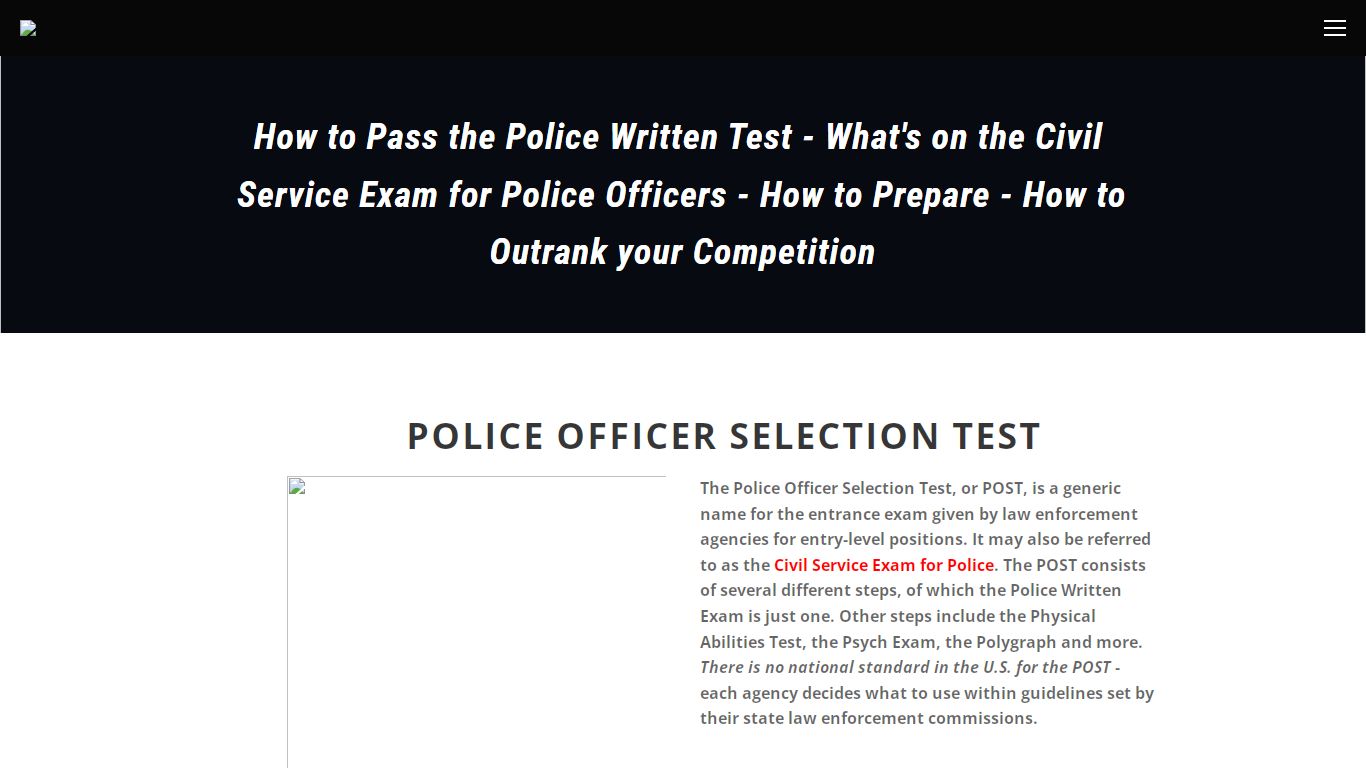 Police Officer Selection Test | Police Test Prep